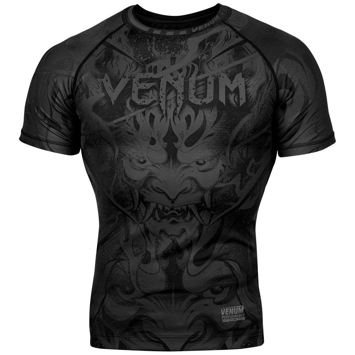 Rashguard Venum Devil - Maniche corte - Neri/Neri