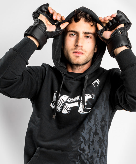 Felpa Con Cappuccio Uomo UFC Venum Authentic Fight Week - Nero