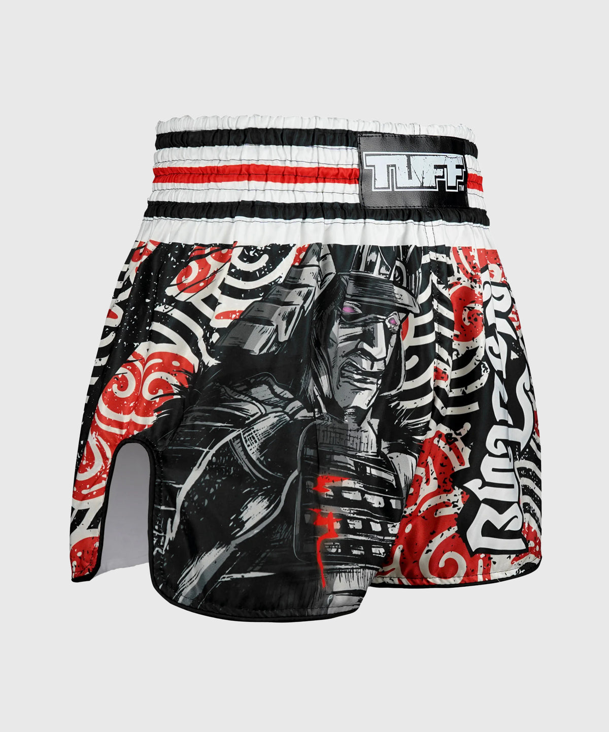 Short de Muay Thai Tuff Retro Style Waves Of Bushido Elegance - Noir