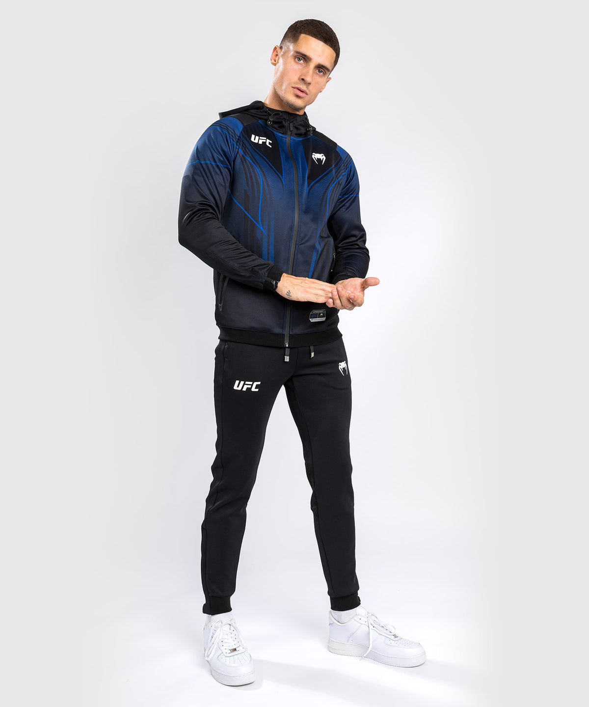 Felpa con cappuccio da uomo UFC Venum Authentic Fight Night 2.0 - Midnight Edition