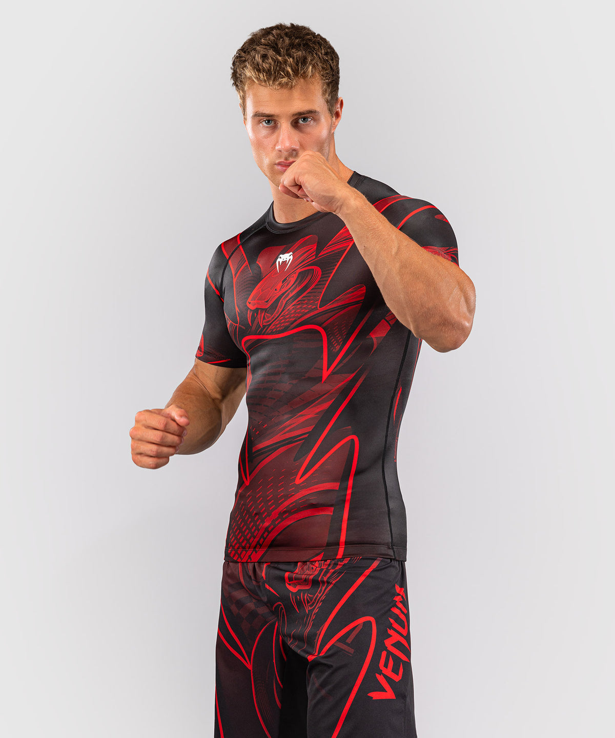 Rashguard manches courtes Venum Crimson Viper 2.0 - Noir/Rouge