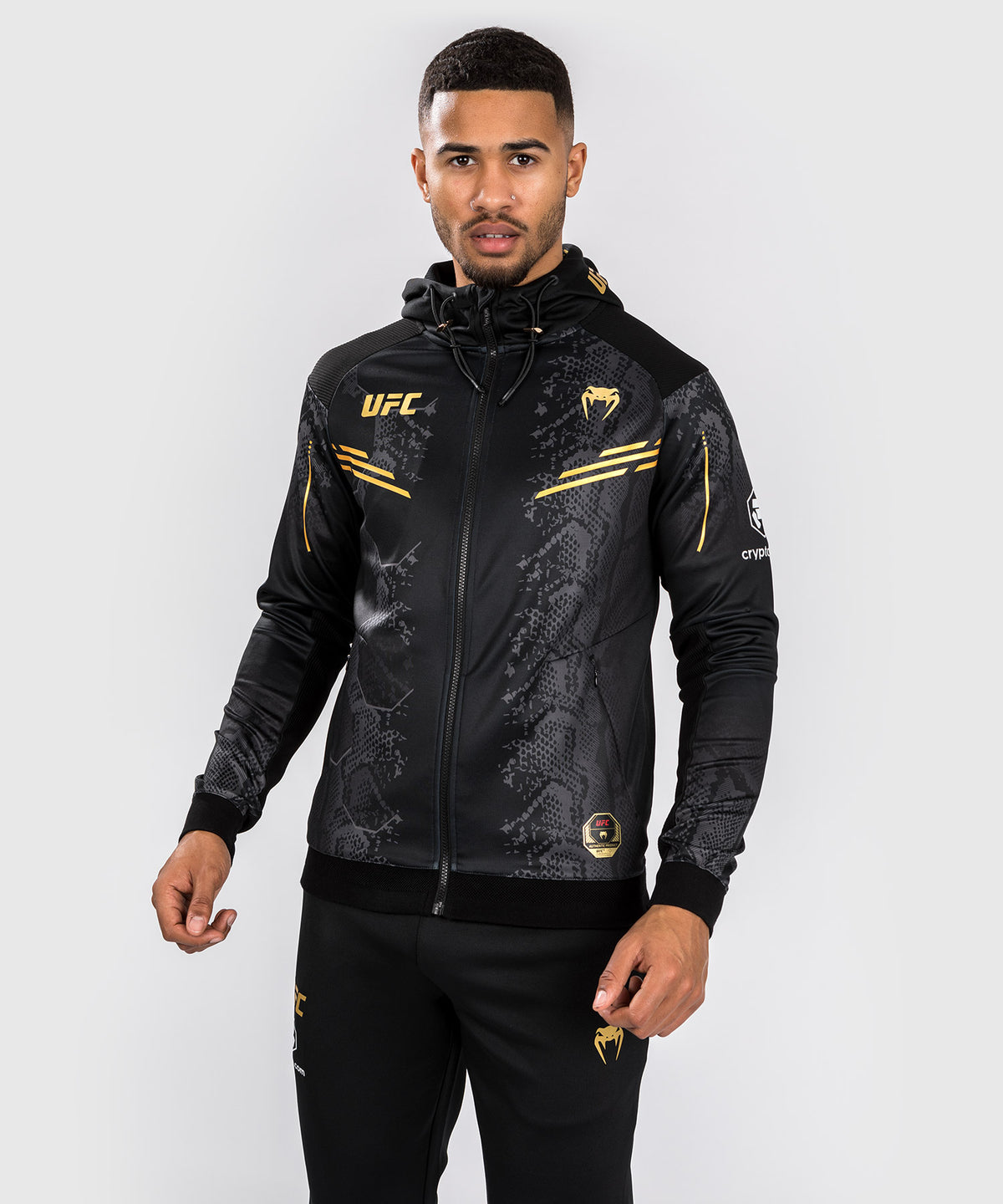 Veste à capuche Walkout pour Hommes UFC Adrenaline by Venum Authentic Fight Night - Champion