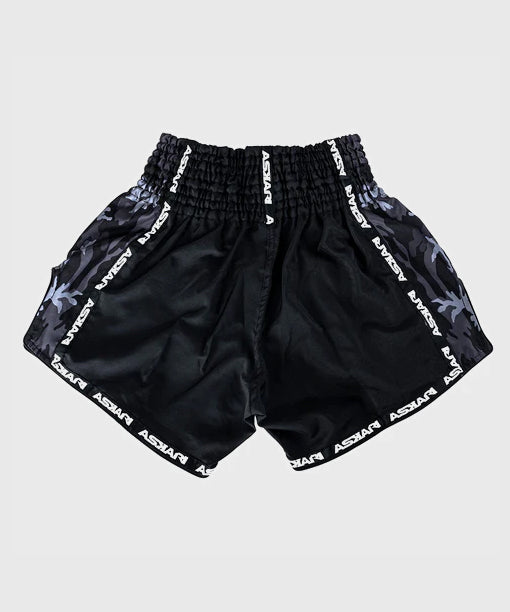 Askari Phantom Pantaloncini Muay Thai - Nero/Bianco