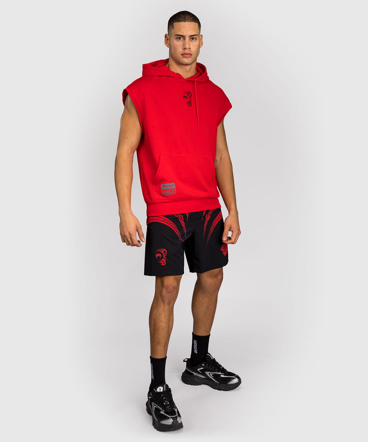 Venum x Mike Tyson Tiger Felpa senza maniche - Rosso intenso/Nero profondo