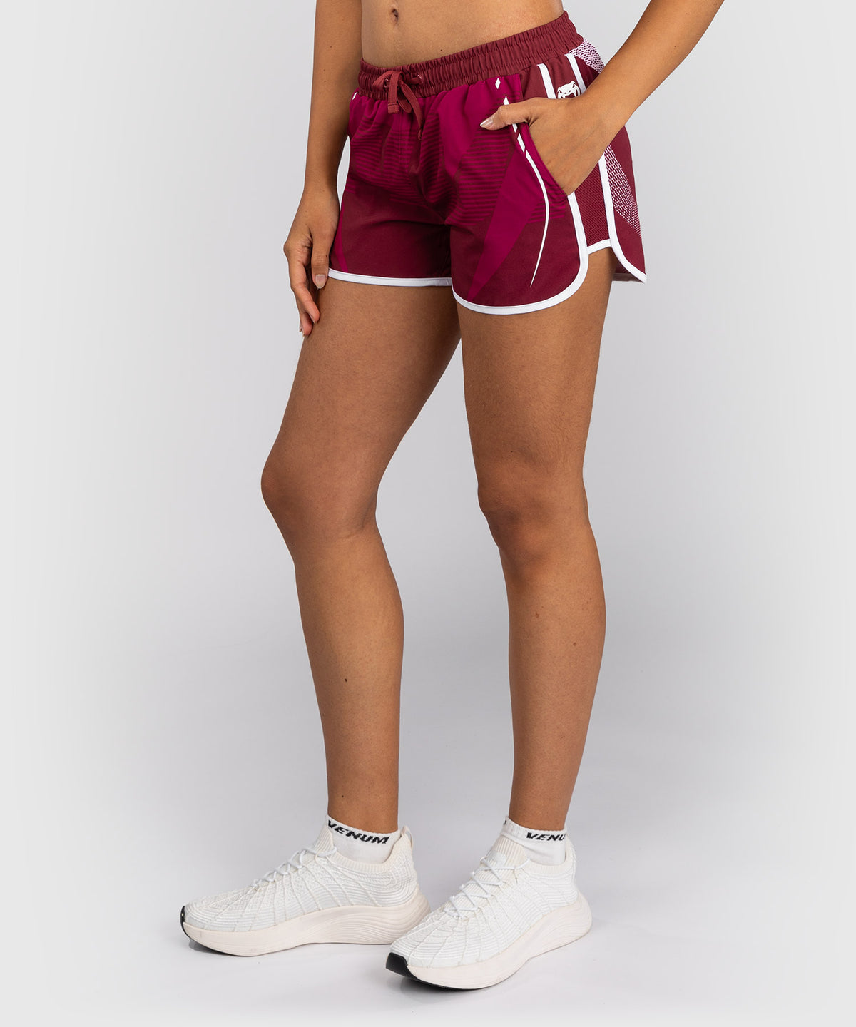 Venum Adrenaline Pantalones Cortos de Entrenamiento Mujer – Burdeos/Rosa