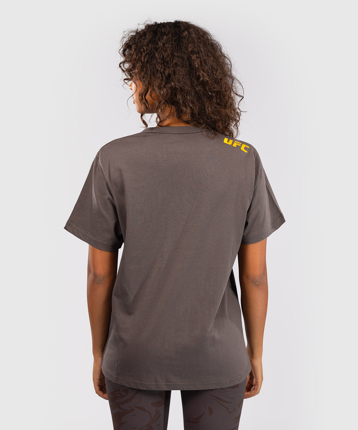 T-shirt à Manches Courtes pour Femmes UFC Fusion by Venum Fight Week - Marron Terrestre