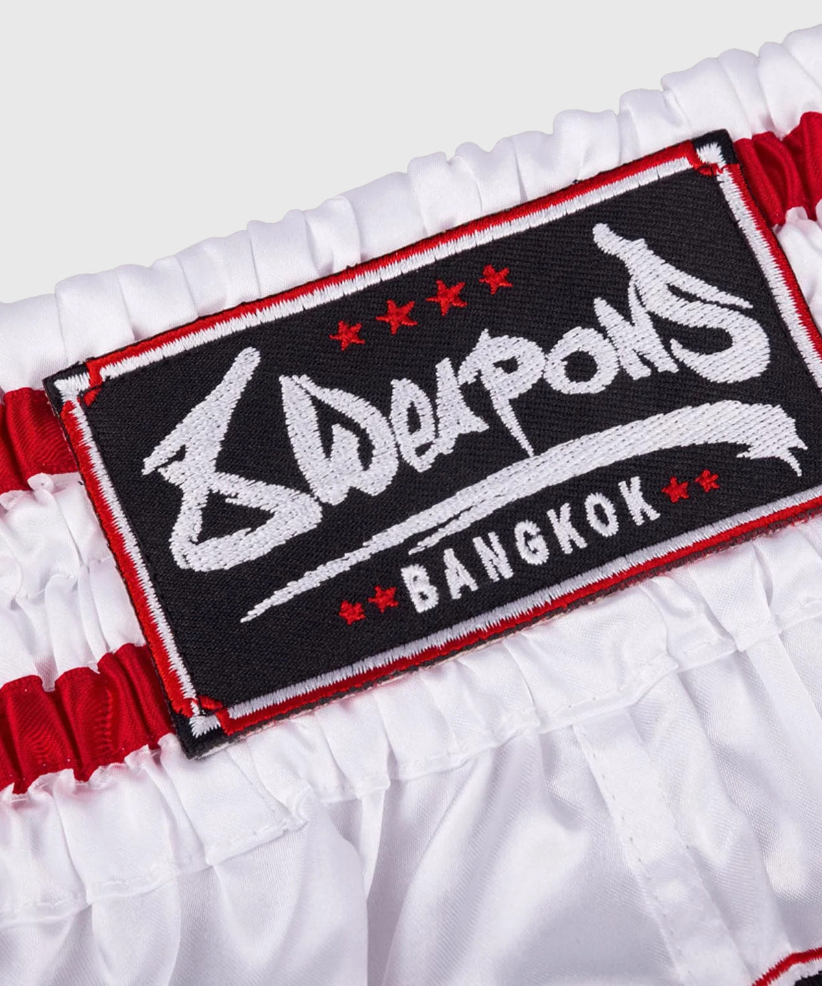 Short de Muay Thai 8 Weapons Bangkok - Blanc/Noir