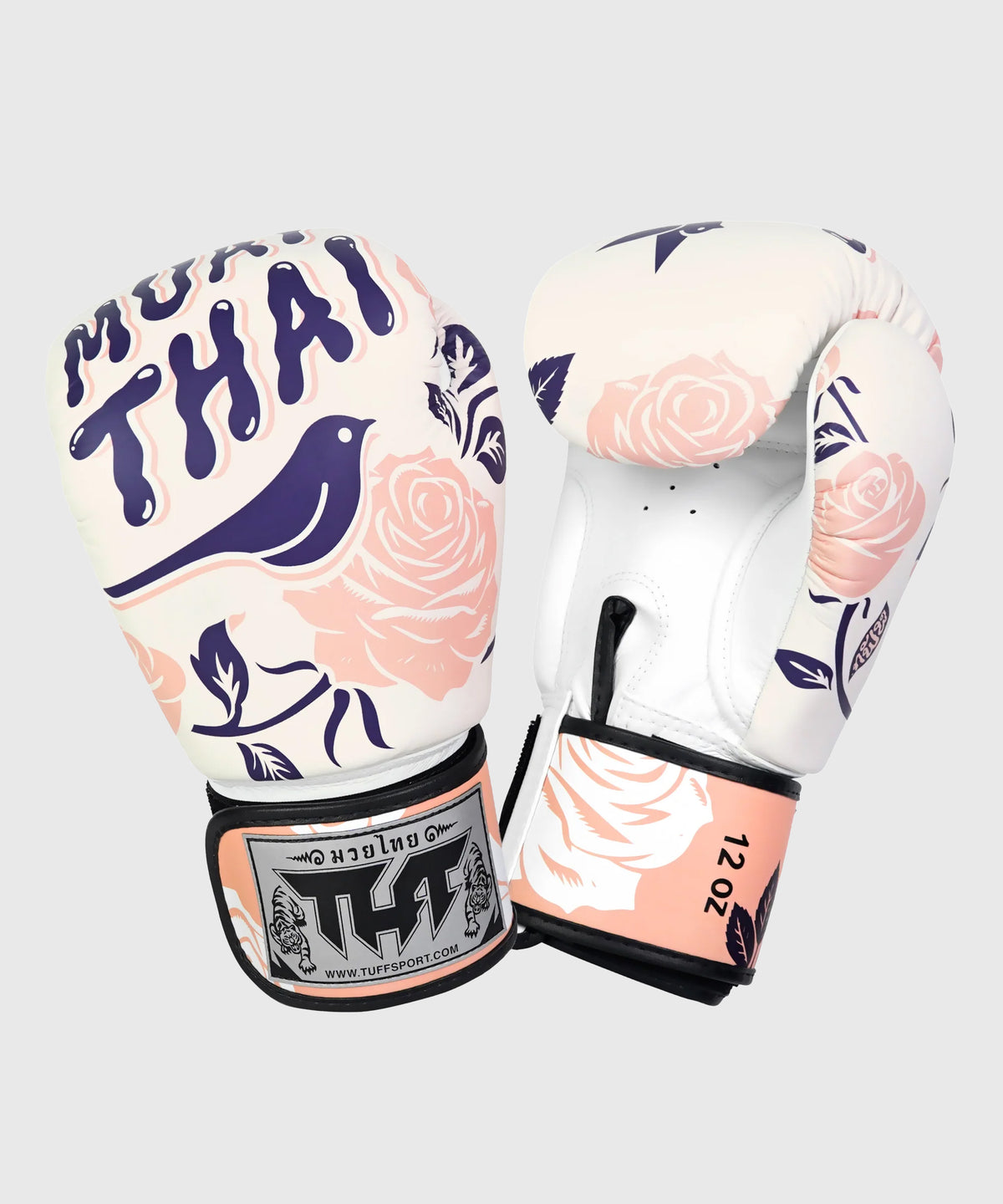 Tuff Roses Boxhandschuhe - Weiß/Rosa