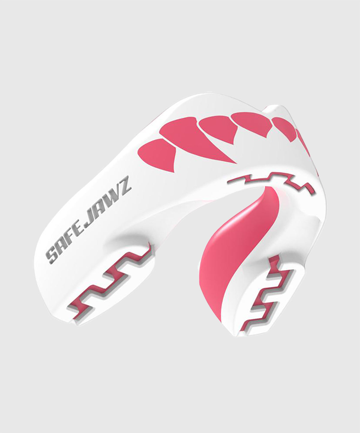 Safejawz Fangz Mouthguard – Adult – White/Pink