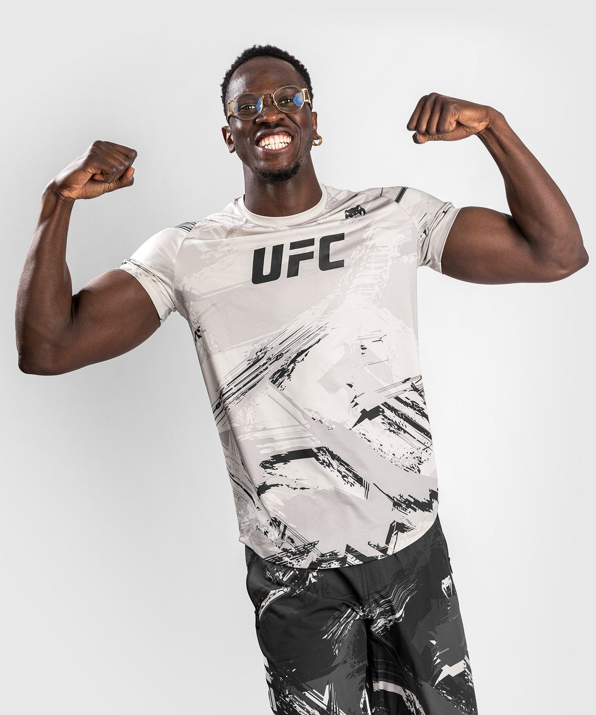 T-shirt Dry Tech- Manches Courtes Homme UFC Venum Authentic Fight Week 2.0 - Sable