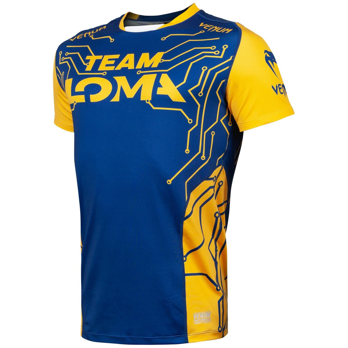 Venum Loma Fight Dry Tech T-Shirt - Blau/Gelb