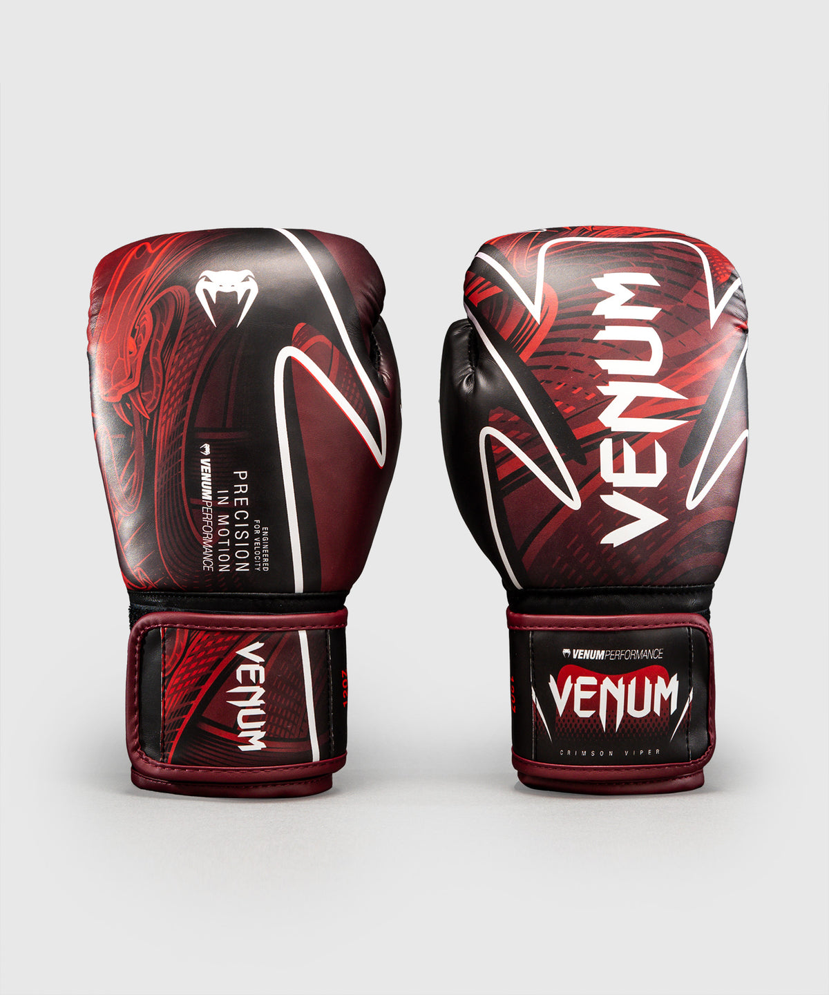 Venum Crimson Viper 2.0 Impact Boxing Gloves - Black/Red