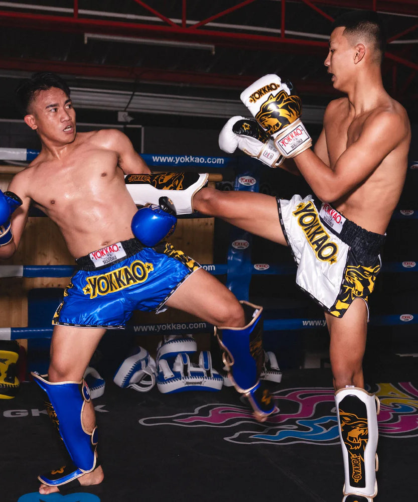 Yokkao Original Or Pantaloncini da Muay Thai - Blu