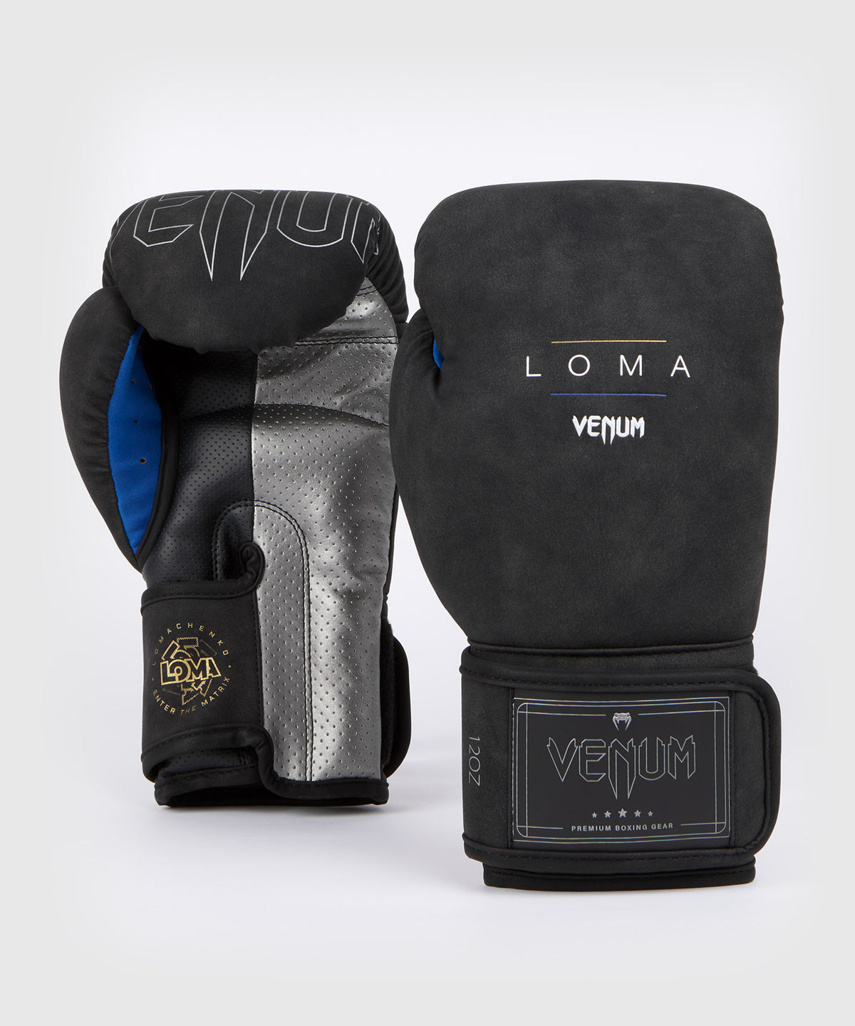 Gants de boxe Venum Loma Classic - Noir/Bleu