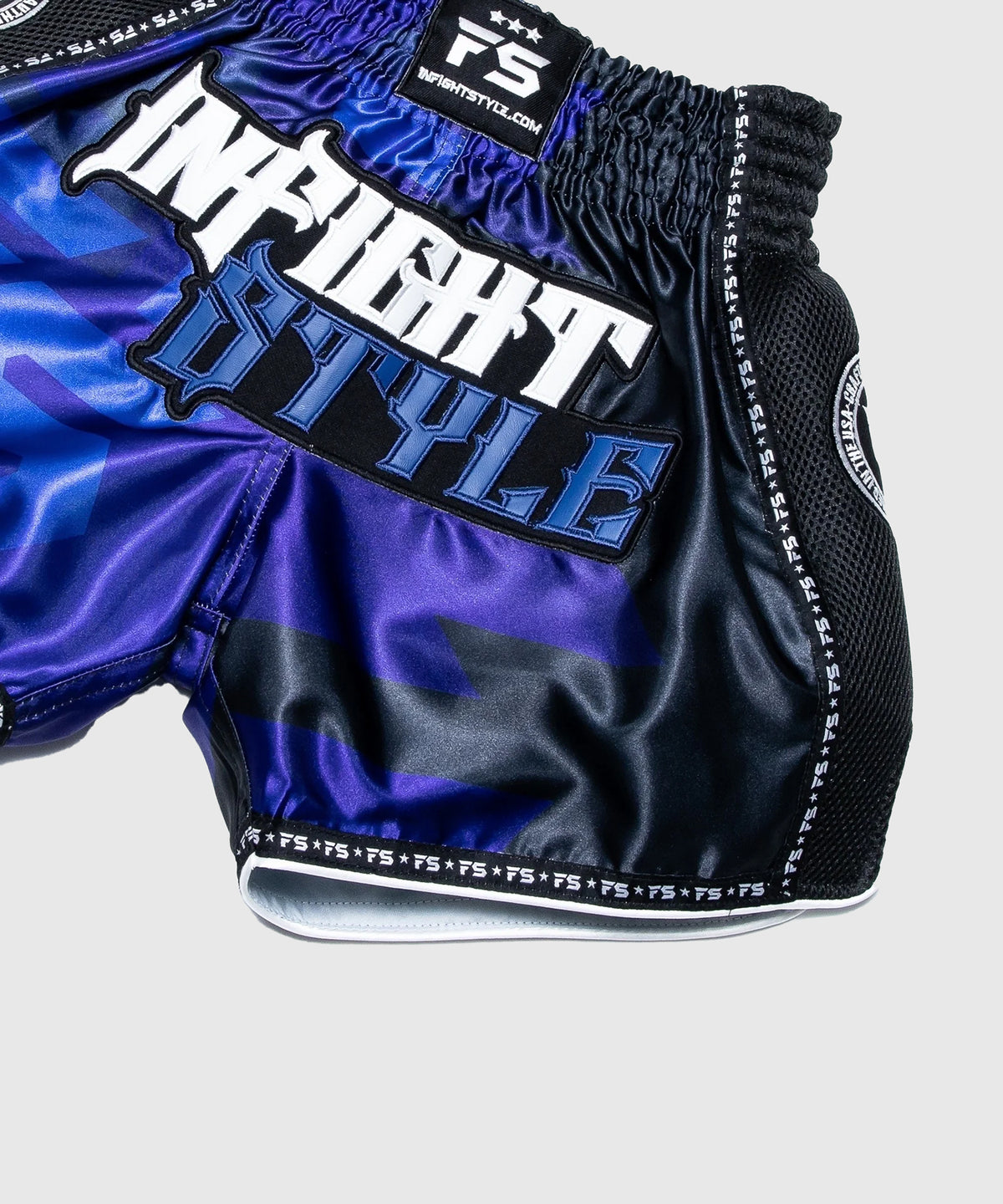 Infightstyle ”Od” Retro Pantalones de Muay Thai - Azul