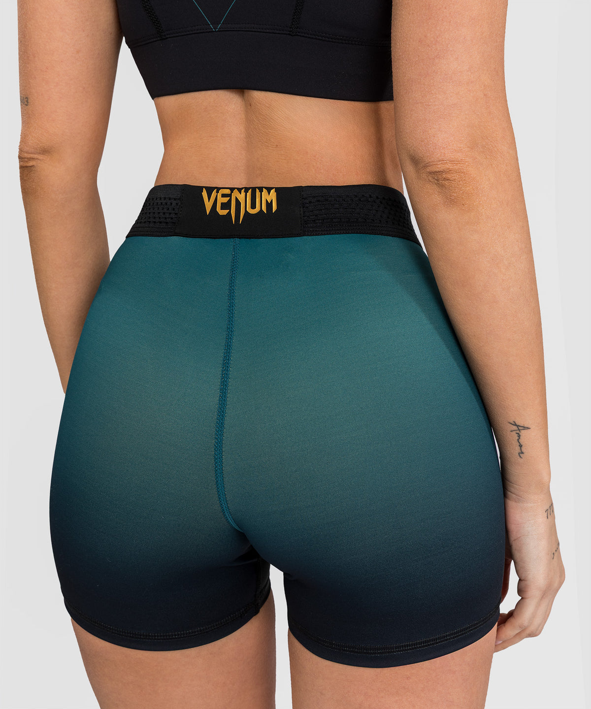 Venum Tactical XT Short Vale Tudo Mujer - Negro/Verde Bosque