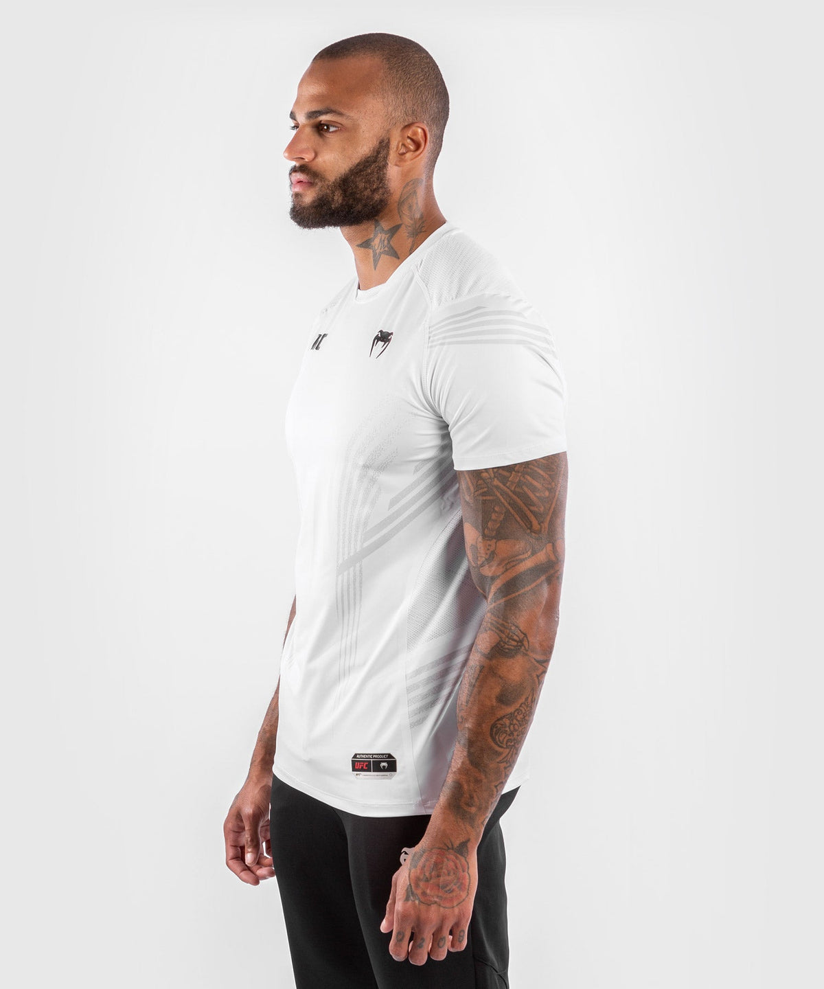 T-shirt Technique Homme UFC Venum Authentic Fight Night - Blanc