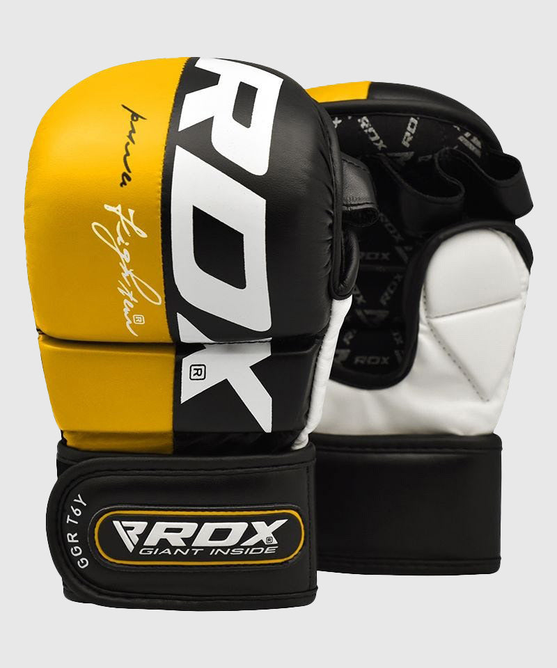 RDX Sports T6 Guantoni da Sparring MMA - Giallo