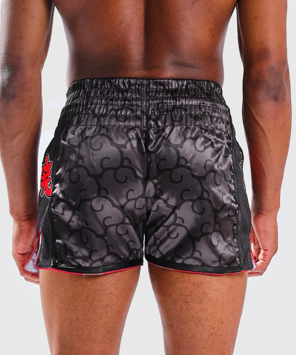 Elion X Naruto Akatsuki Pantalones de Muay Thai - Negro/Rojo