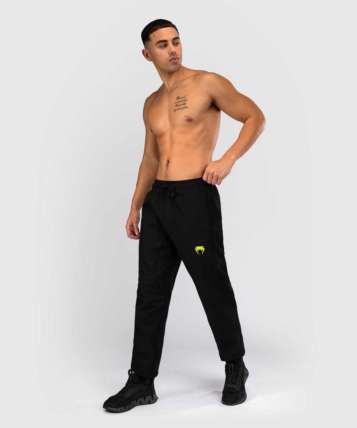 Venum Training Camp 4.0 Joggers - Negro/Verde neón