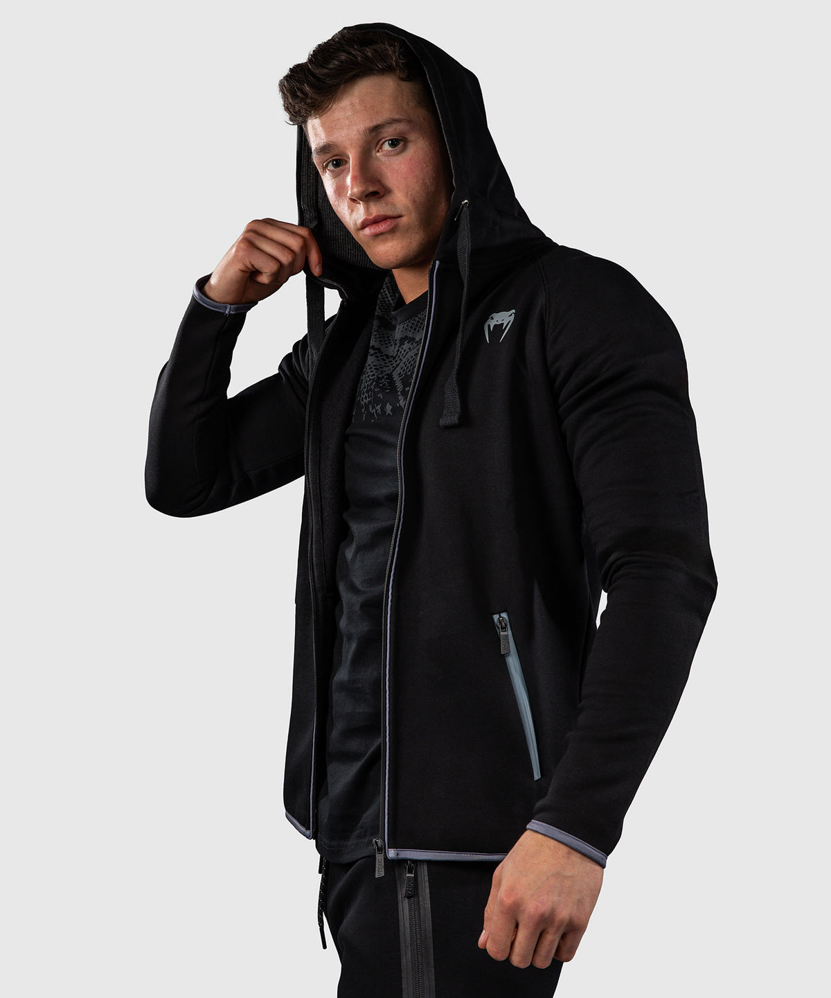 Sweat à capuche Venum – Noir/Gris