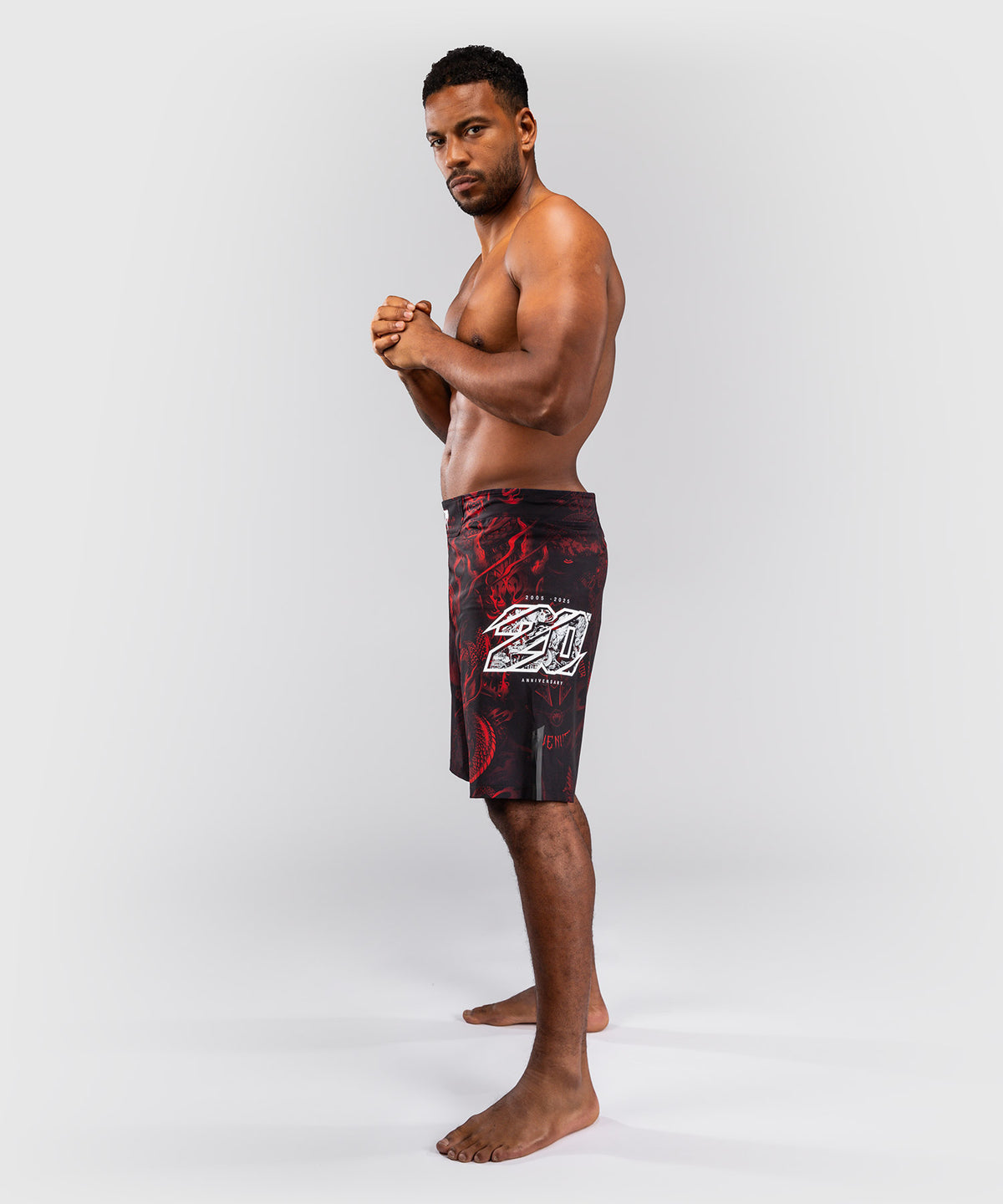 Venum 20th Anniversary Pantaloncini da Combattimento - Nero/Rosso