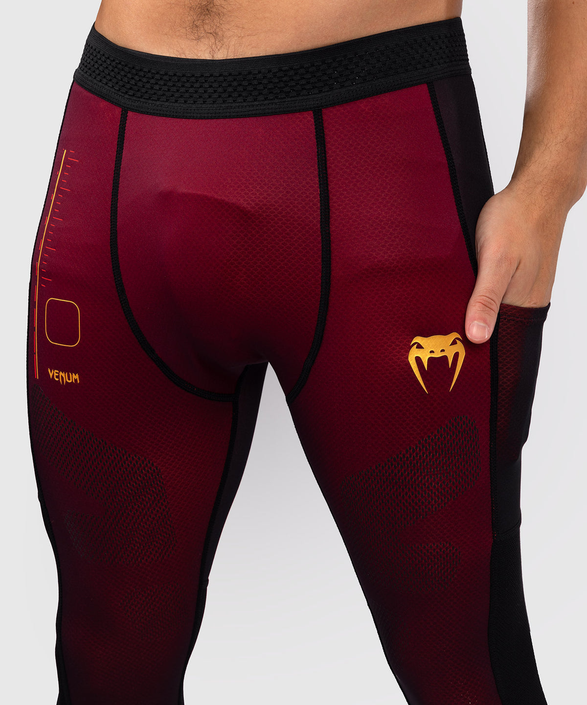 Venum Tactical XT Spats- schwarz/burgund/gold