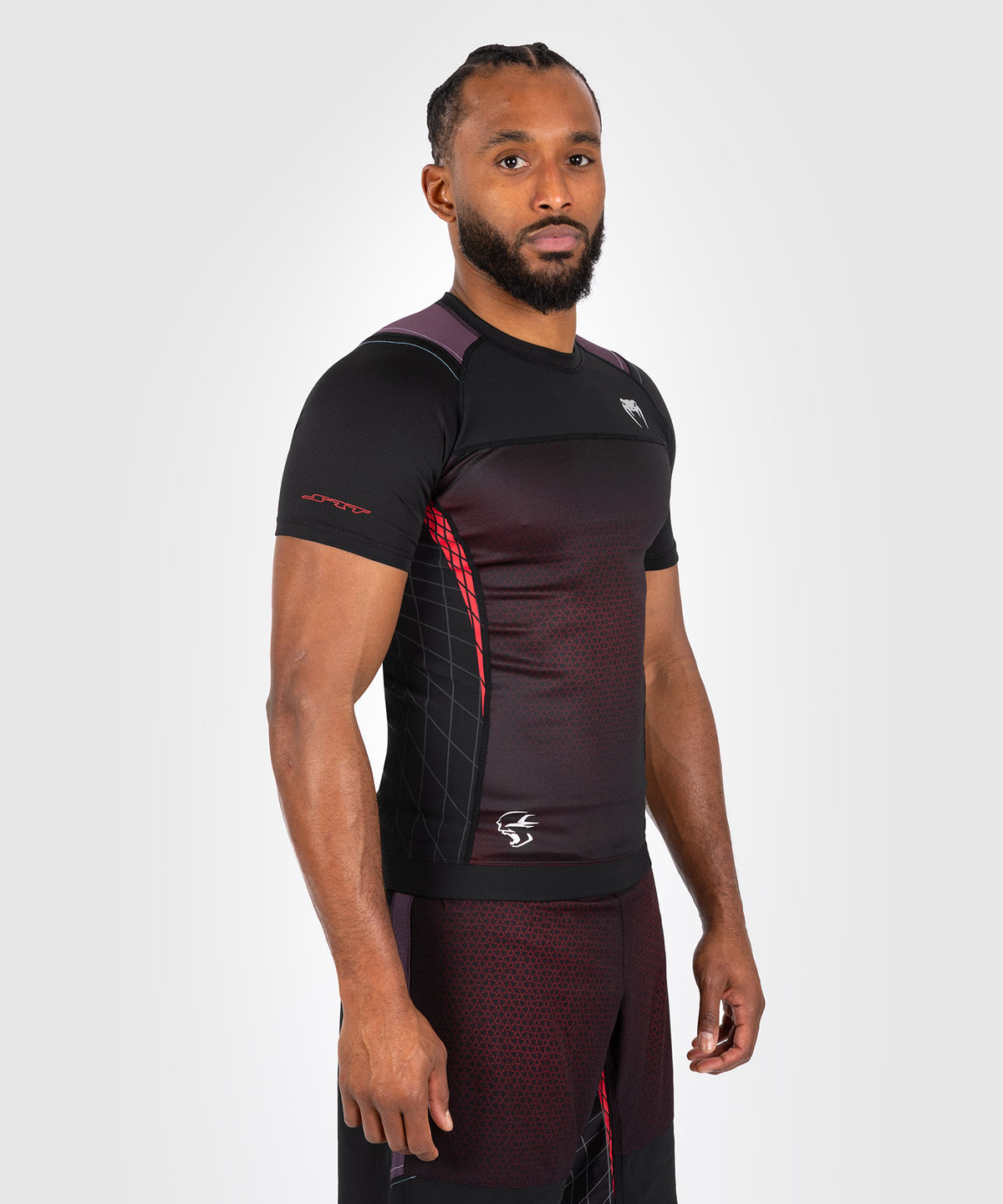 Rashguard à manches courtes pour hommes Venum x Dodge Banshee - Noir
