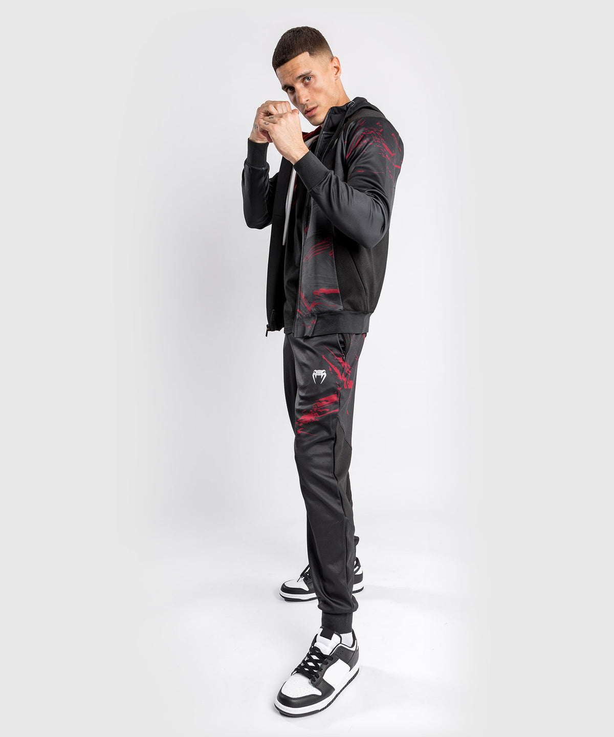 UFC Venum Authentic Fight Week 2.0 Zipped Sweatshirt – Schwarz/Rot