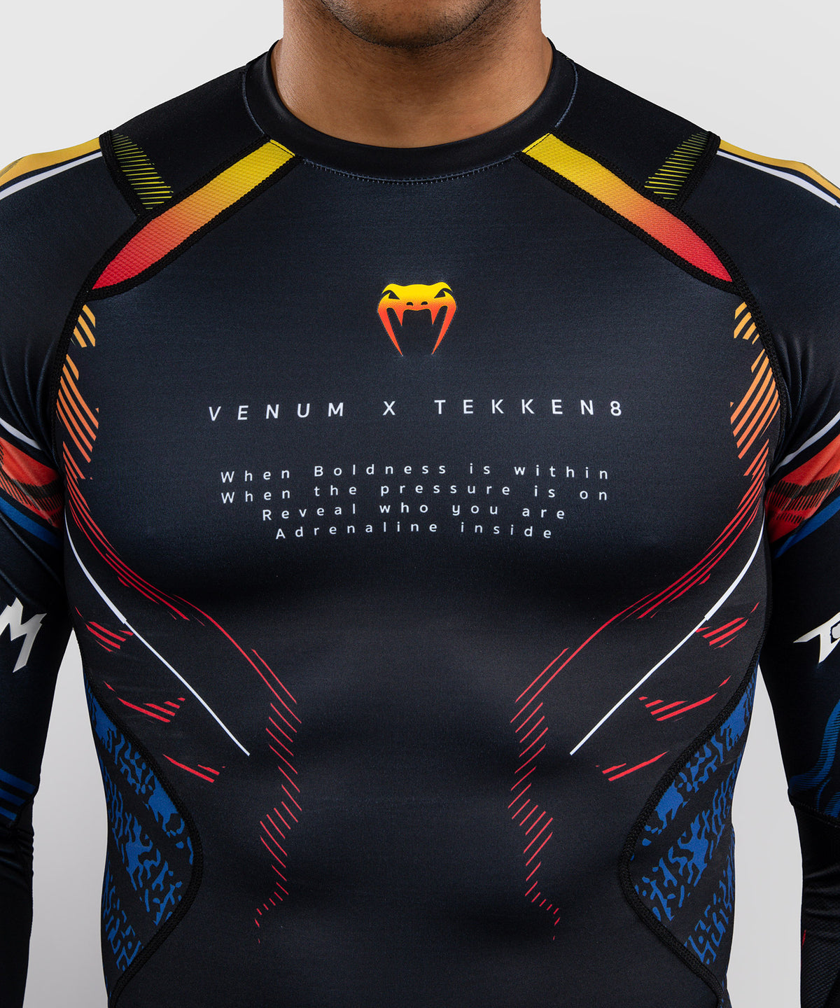 Rashguard à Manches Longues Yoshimitsu Venum x TEKKEN 8 - Noir/Orange
