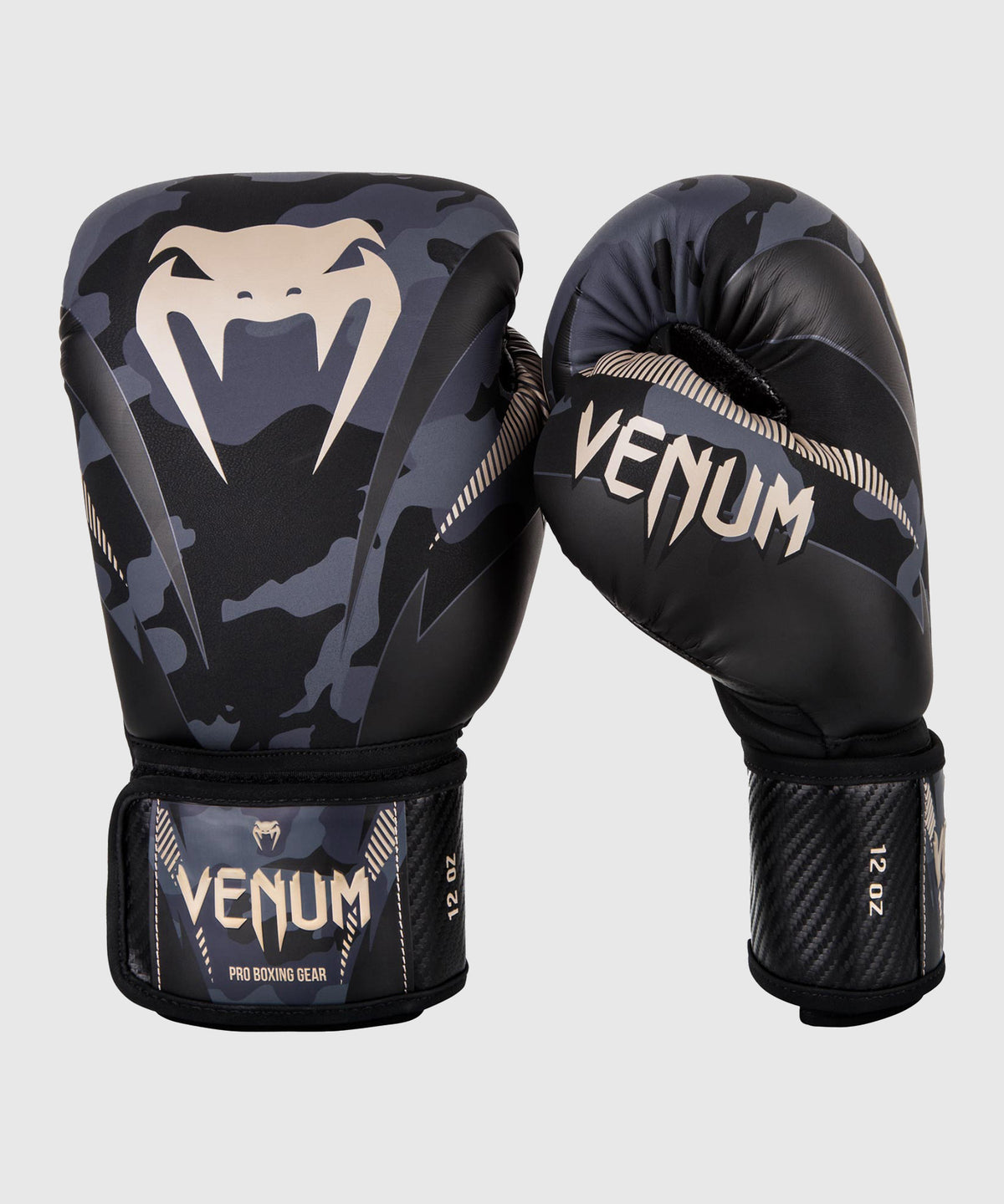 Venum Impact Boxing Gloves - Dark Camo/Sand