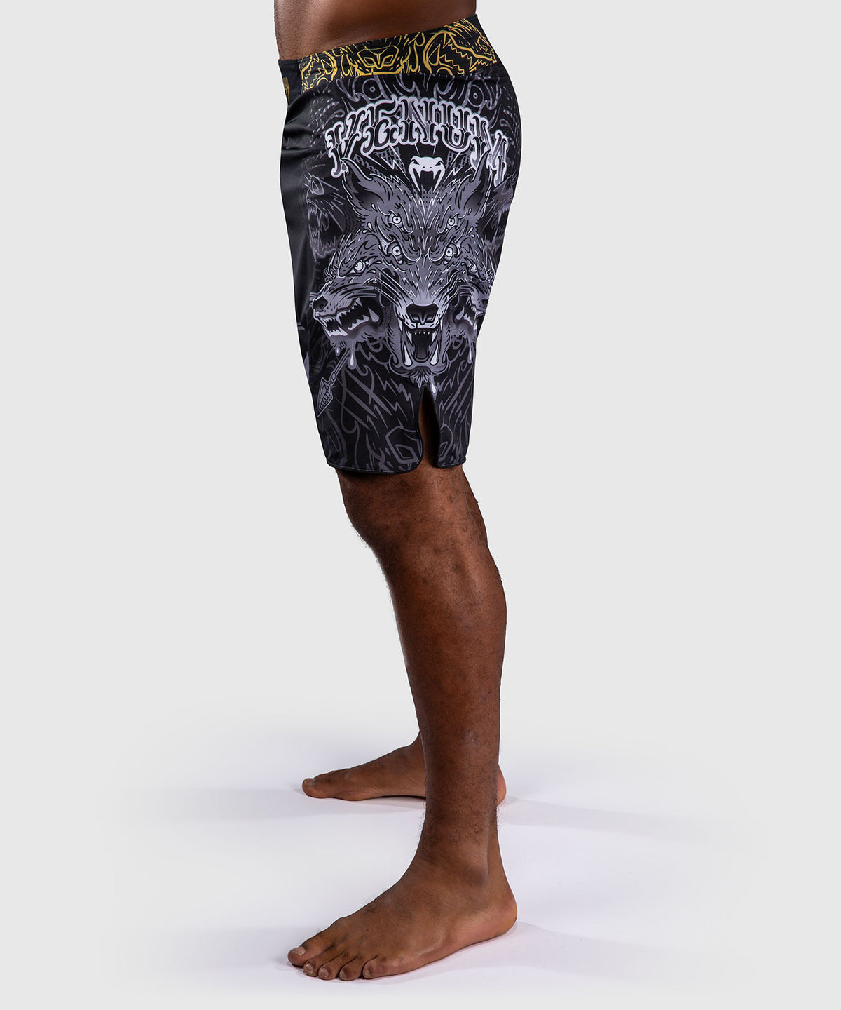 Venum Wolf Atak Pantaloncini da Combattimento – Nero/Grigio