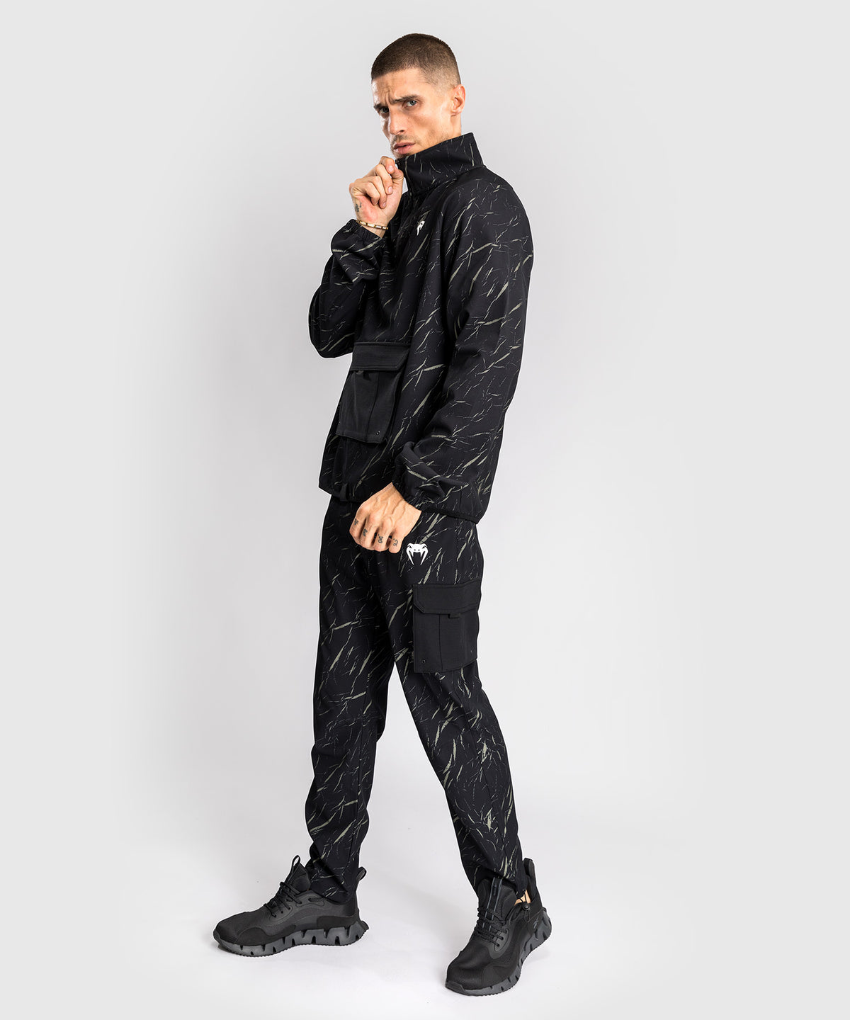 Veste de Survêtement Pour Hommes Venum Trooper - Noir/Beige
