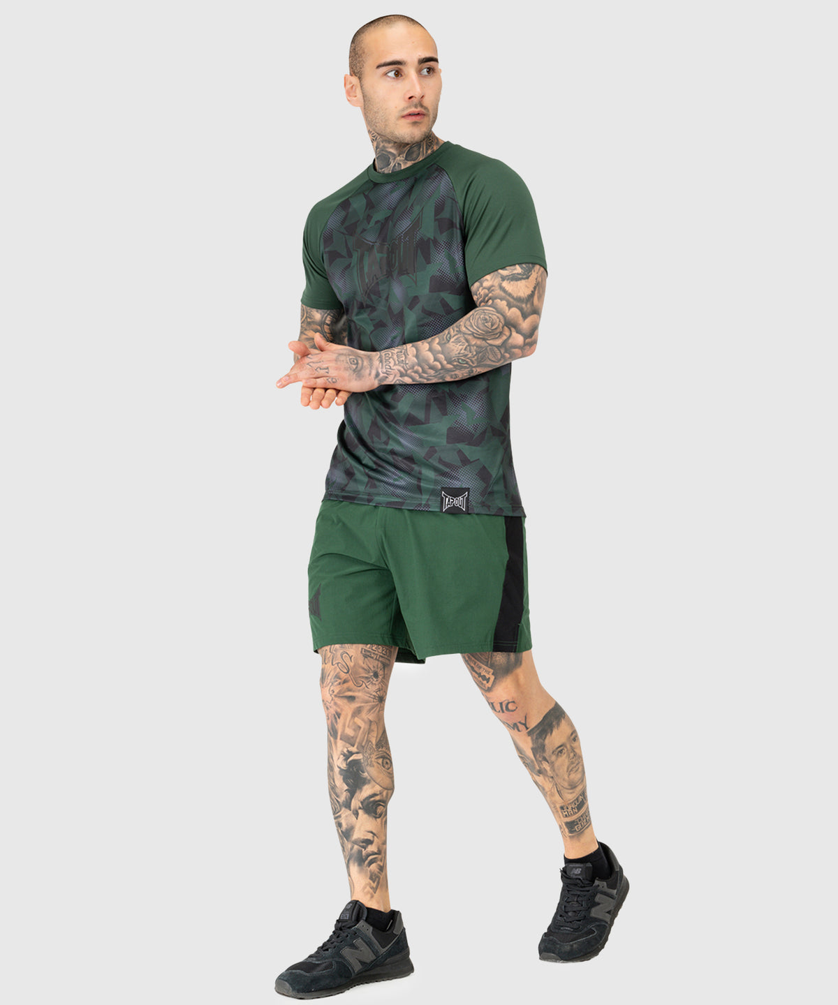 Tapout Training Graphic T-shirt - Nero/Verde