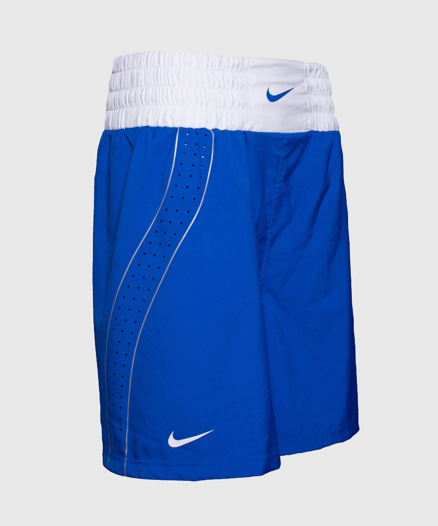 Nike Pantalones Cortos de Boxeo - Azul/Blanco