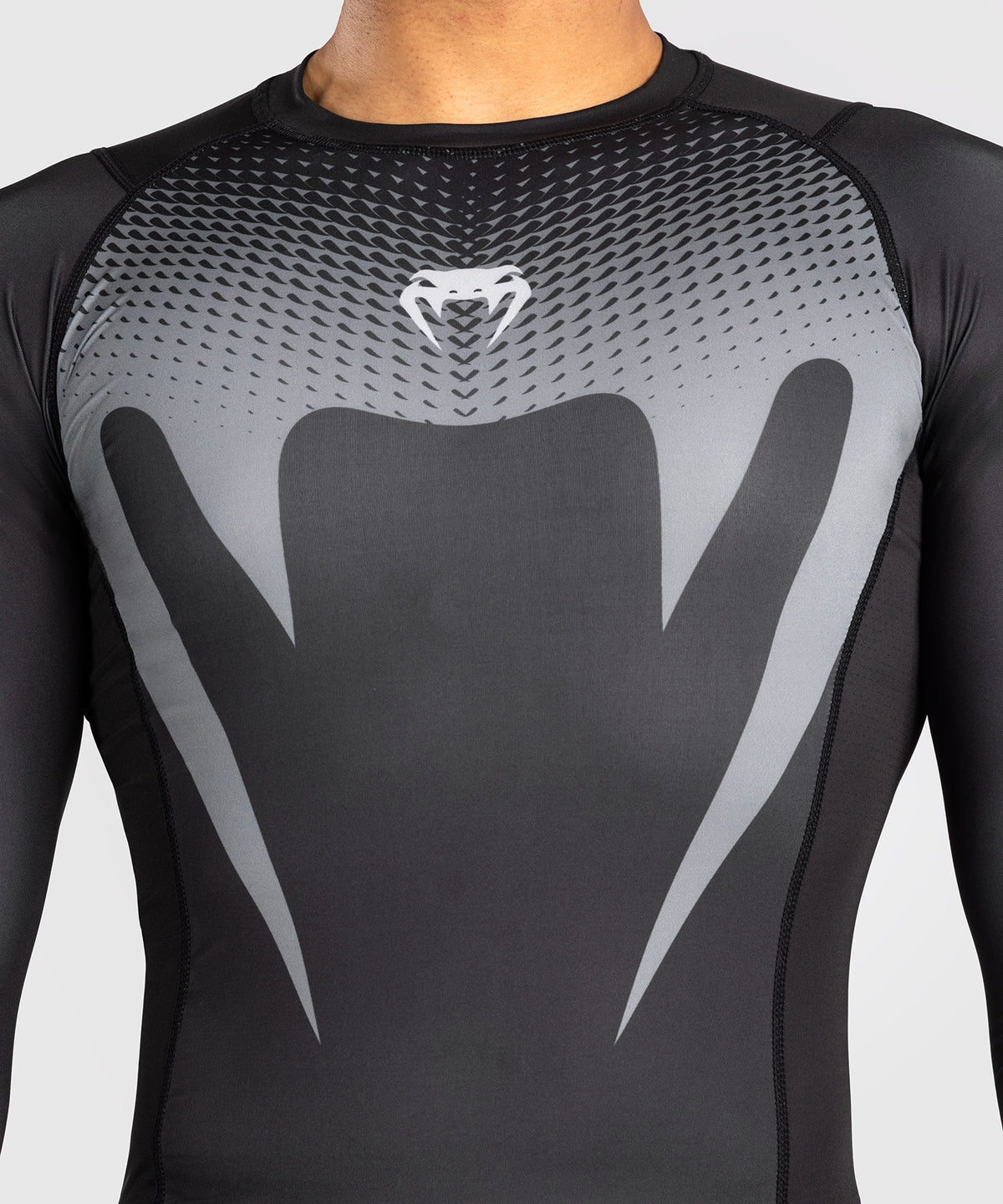 Rashguard Venum No Gi - Noir/Gris Argenté