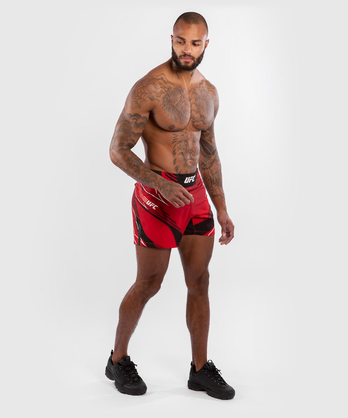UFC Venum Authentic Fight Night Herren Shorts - Short Fit - Rot