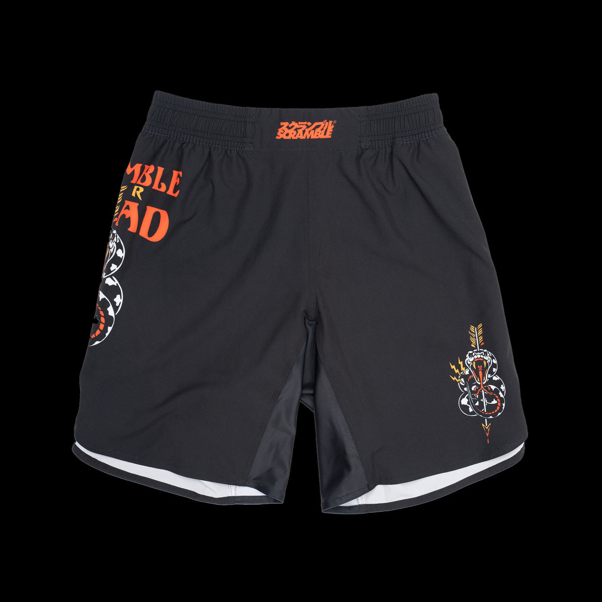 Short de MMA Scramble Scramble Or Dead - Noir