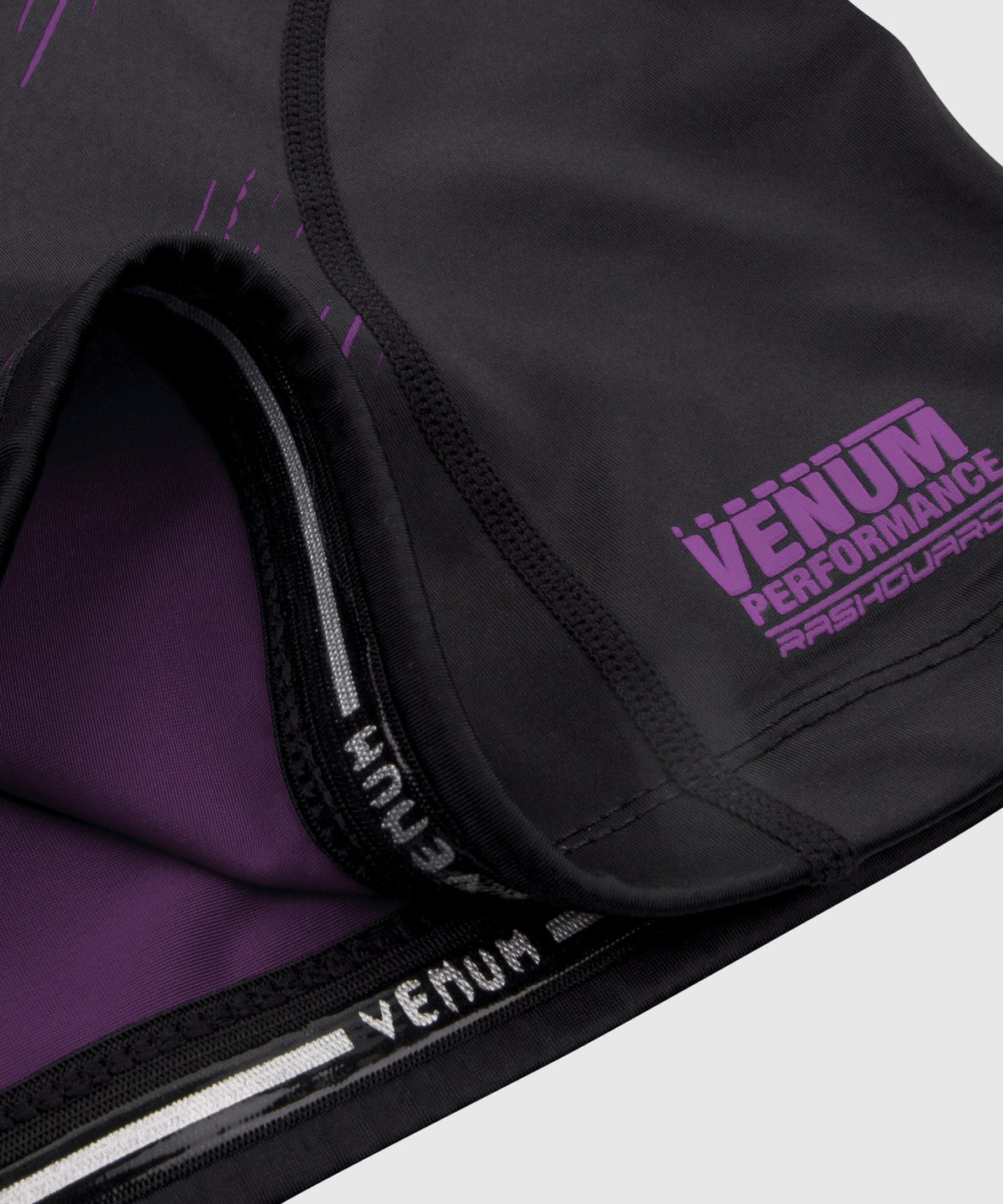 Rashguard Venum NoGi 2.0 - Manches courtes Approuvé IBJJF - Noir/Violet