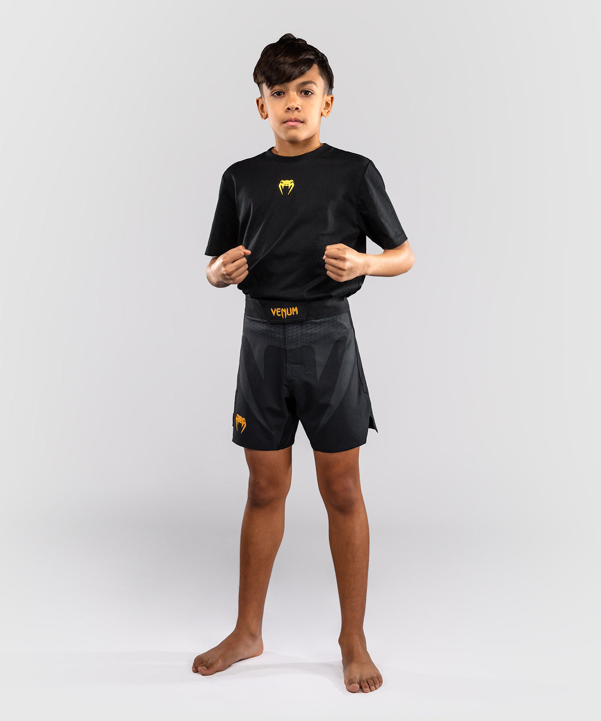 Venum Attack Fightshorts for Kids - Black/Gold