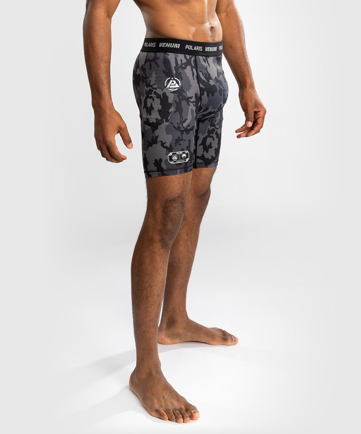 Venum x Polaris Vale Tudo Shorts - Negro/Gris Tormenta