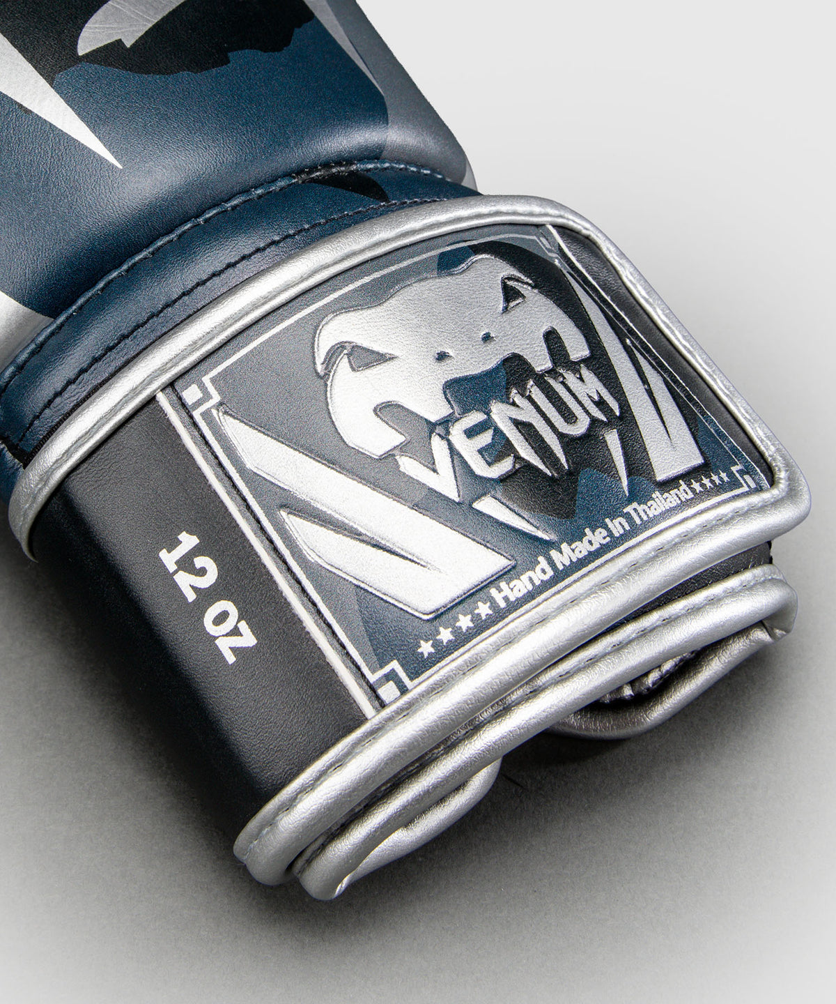 Venum Elite Camo Boxing Gloves - Dark Navy/Blue