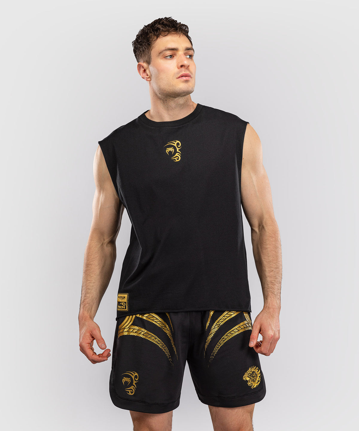 Venum x Mike Tyson Tiger Sleeveless T-Shirt - Black/Gold