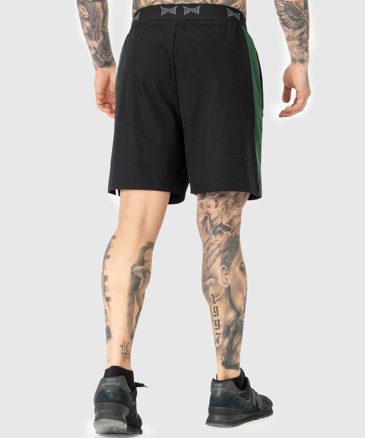 Tapout Training Fightshorts - Schwarz/Grün