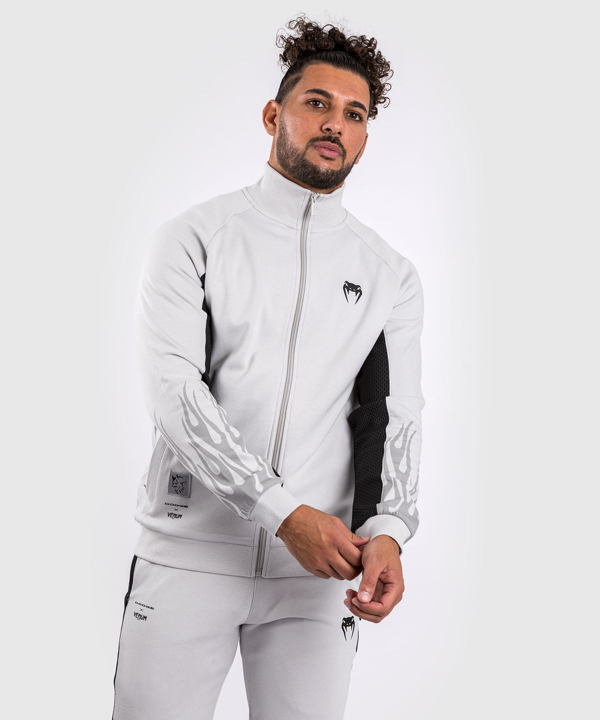 Venum x Dodge Demon 170 Herren-Jacke mit durchgehendem Reißverschluss - Grau