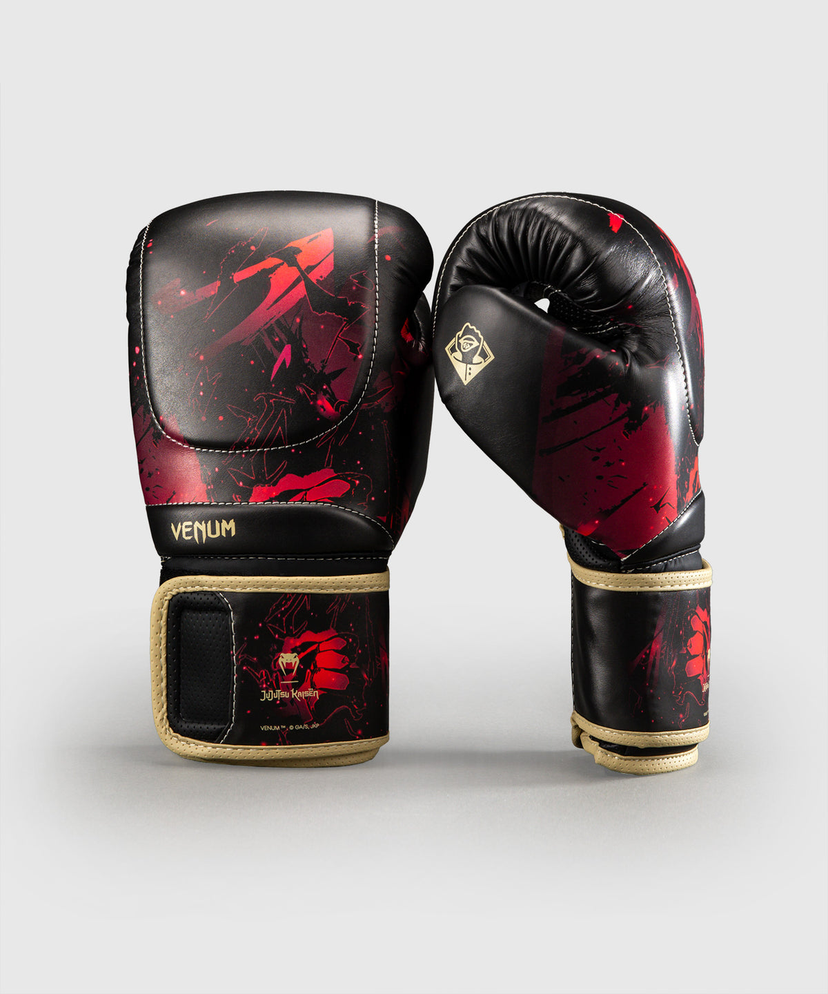 Gants de Boxe Impact Evo Itadori Jujutsu Kaisen x Venum – Noir/Rouge