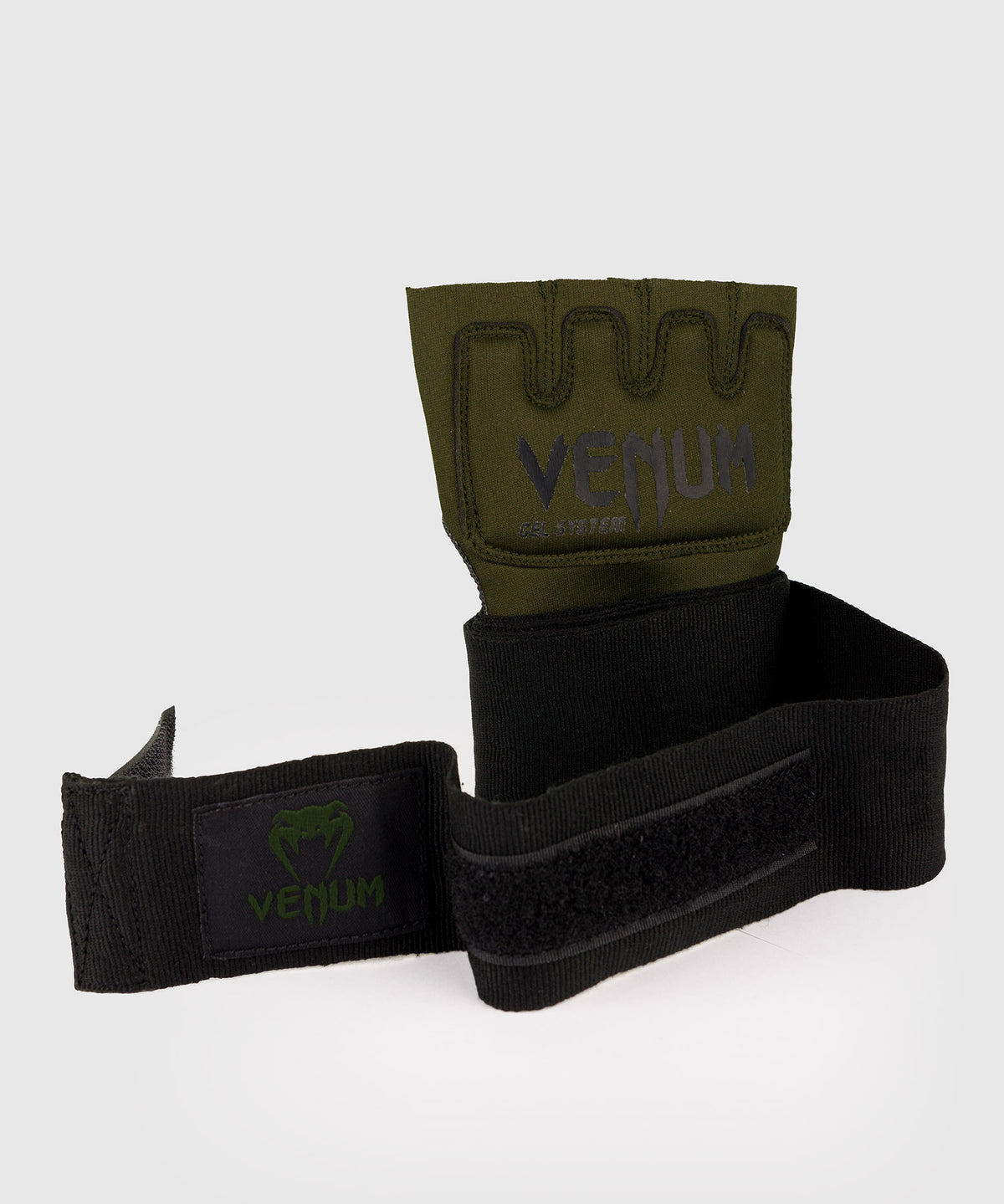 Venum Kontakt Gel Handschuh Wraps - Khaki/Schwarz