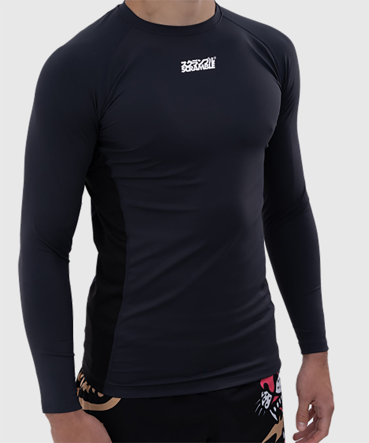 Scramble Shinobi Rashguard de Manga Larga - Azul Marino