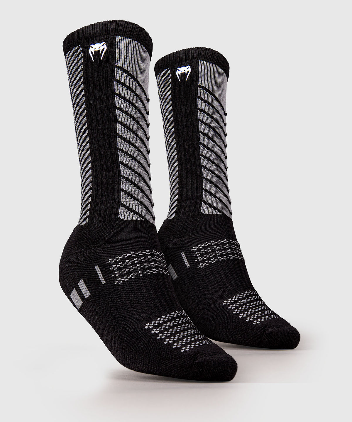 Venum Vector Calcetines Hasta la Rodilla - Negro/Gris