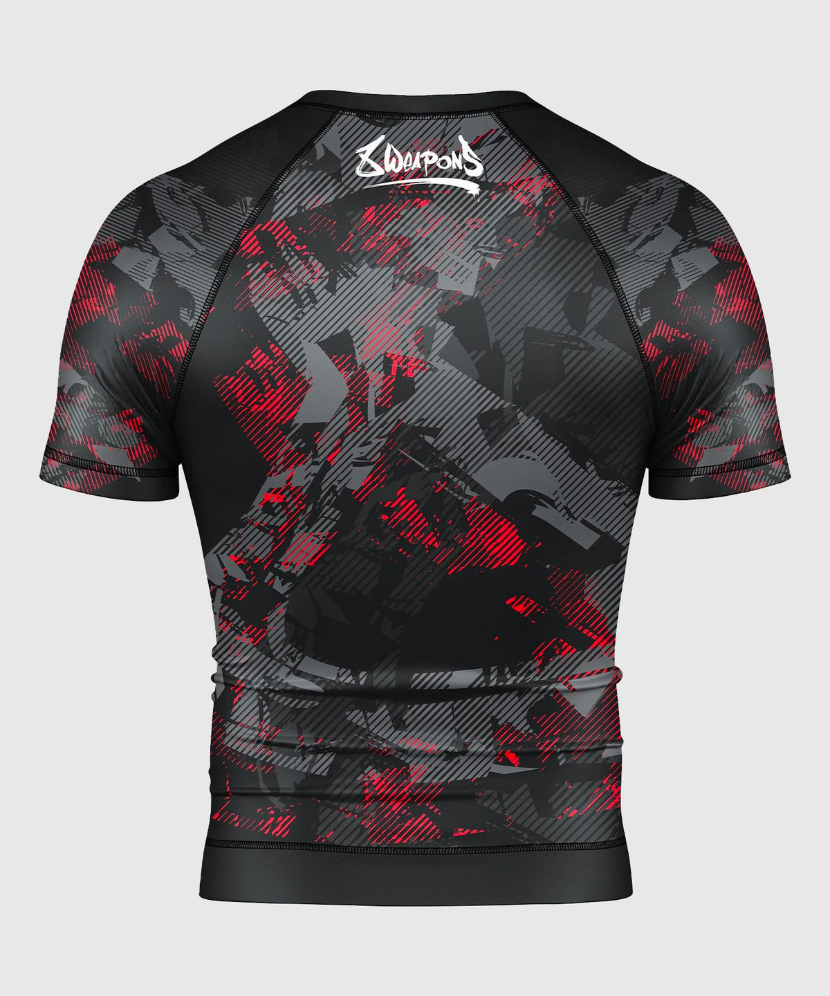 8 Weapons Hit 2.0 Kurzarm-Rashguard - Schwarz